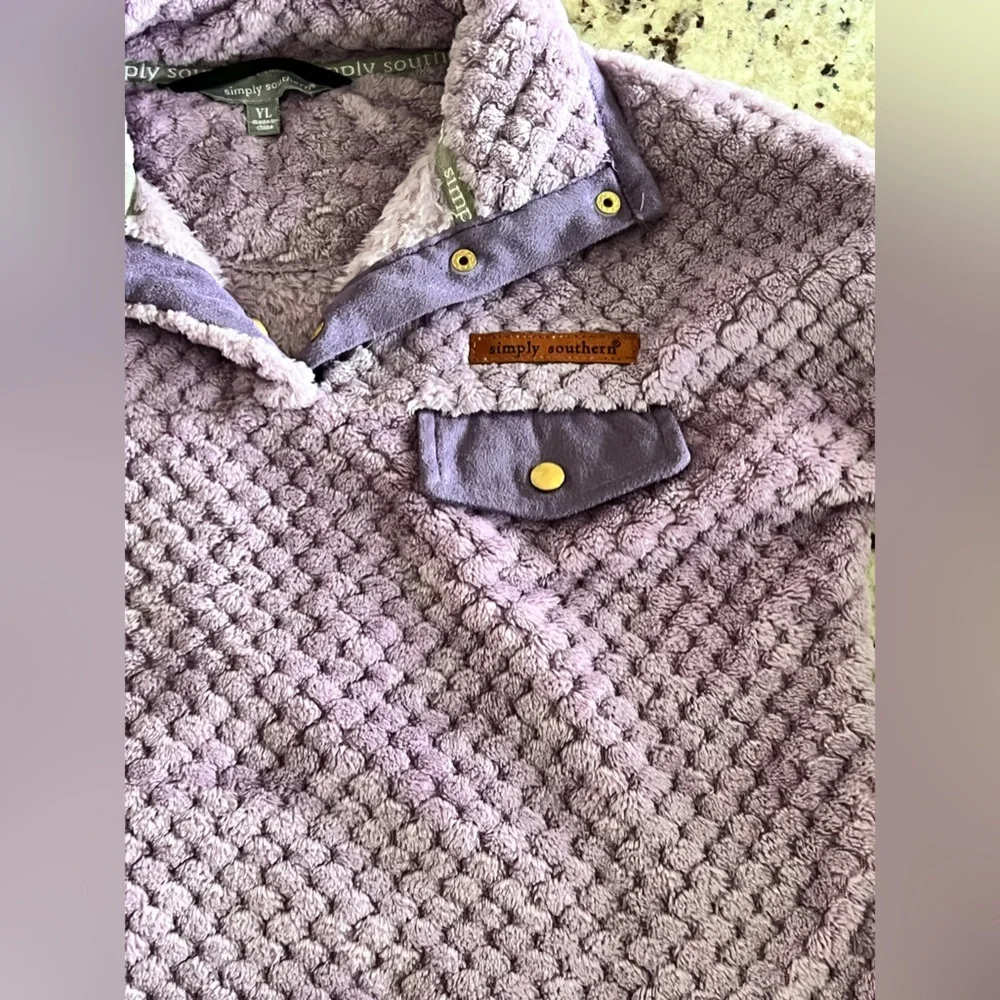 Youth Simply Southern Soft Pullover - Lavender - Picture 9 of 10